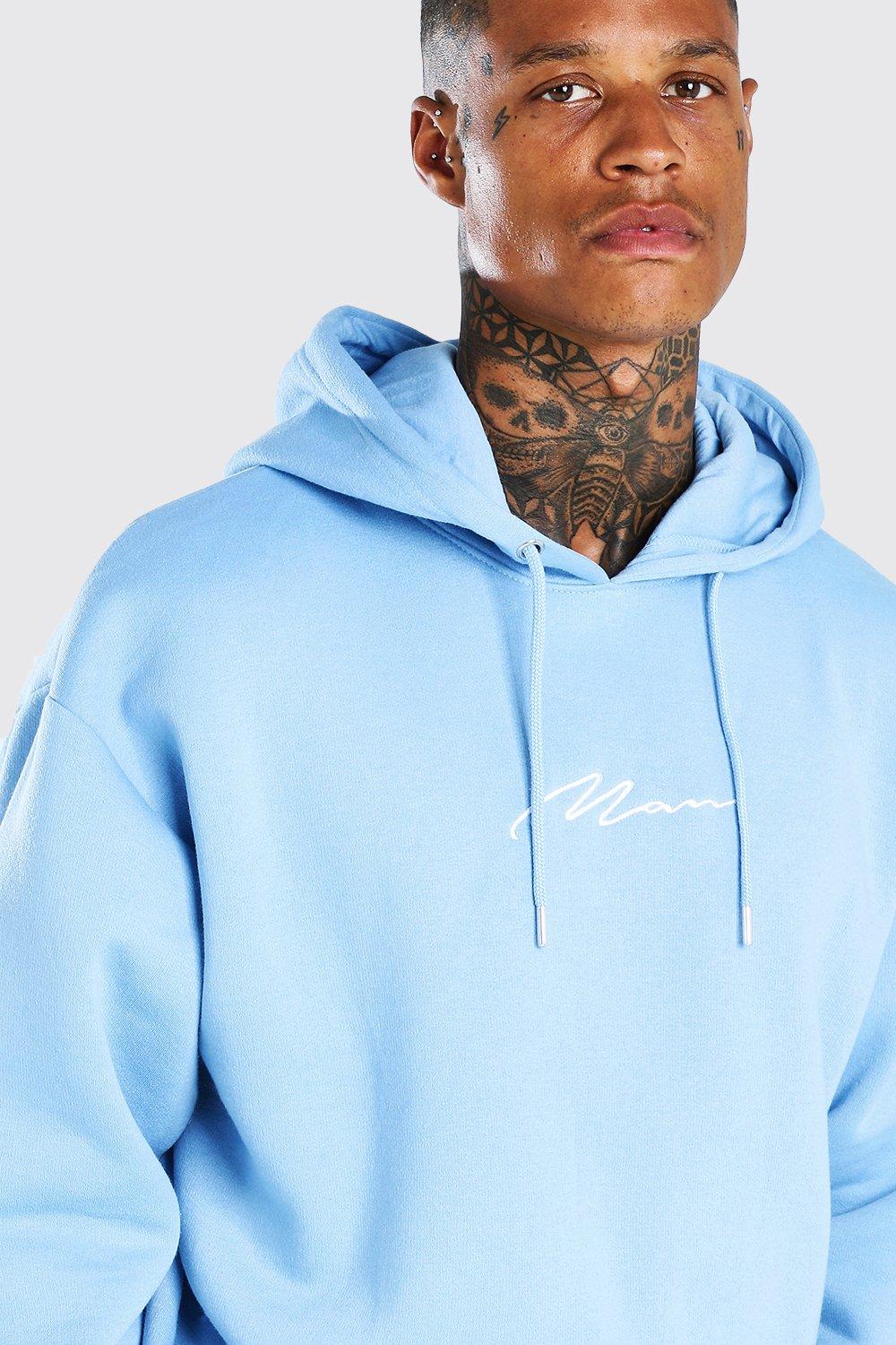 Oversized Man Signature Hoodie